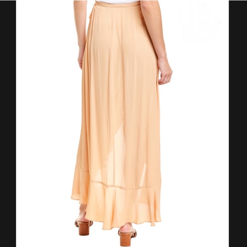 NWT WeWoreWhat Swim Malia Wrap Skirt in Maple Sugar – Size Small - Picture 2 of 10